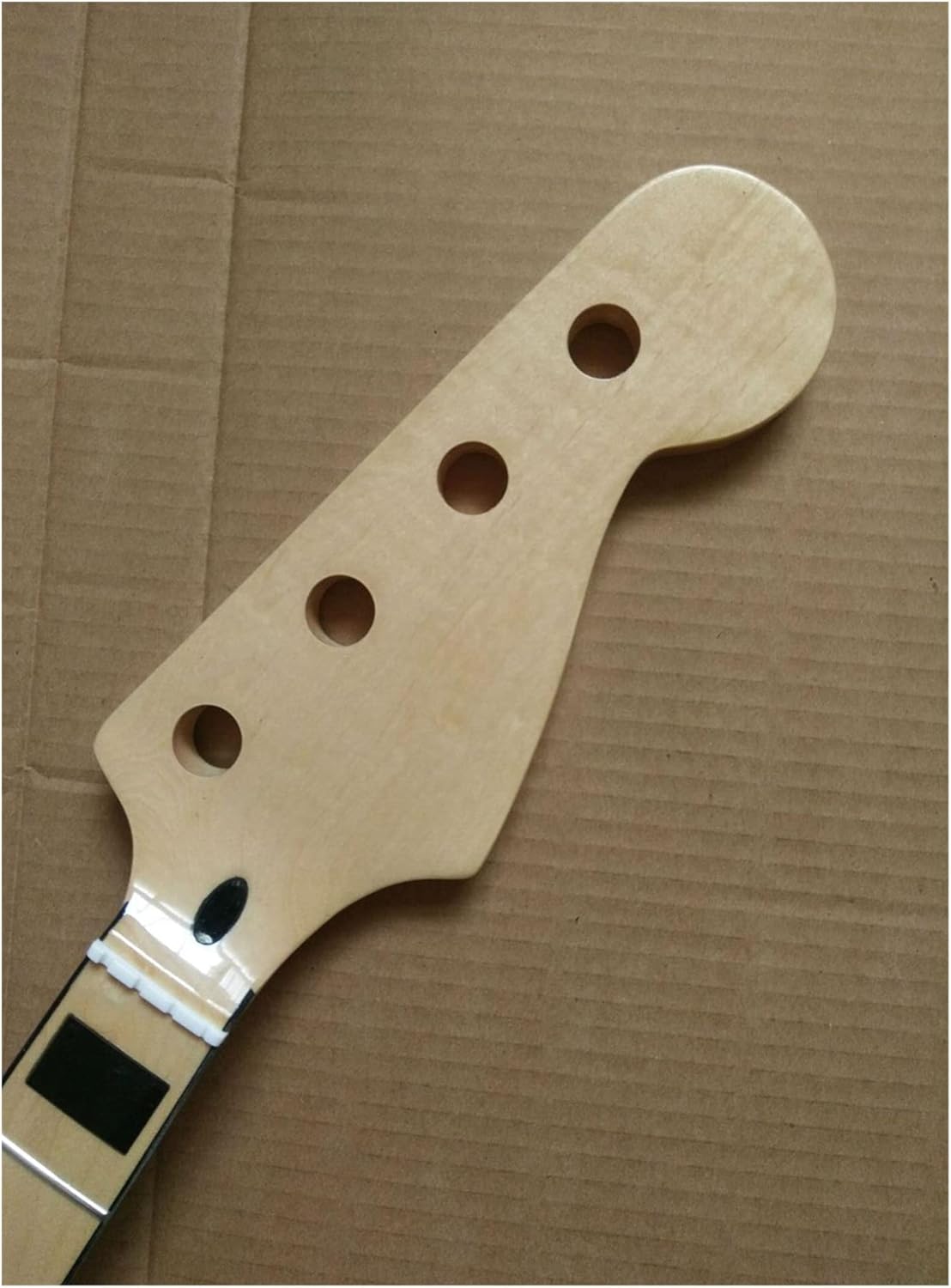 Unfinished J Bass Guitar Neck Replacement 20 Fret Rosewood Fretboard Electric Guitar Neck