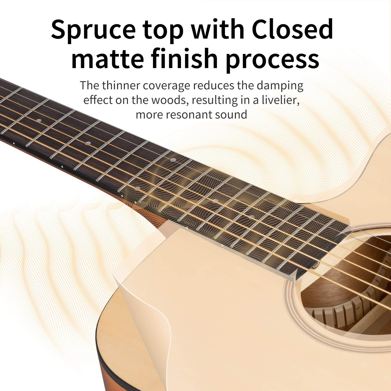 Donner Acoustic Guitar Kit for Beginners Adult Teen - Starter Kit, Full Size 41'' Cutaway Acustica Guitarra Bundle with Free Online Lesson,Gig Bag, Strap, Tuner, Capo, String, Natural, DAD-140C