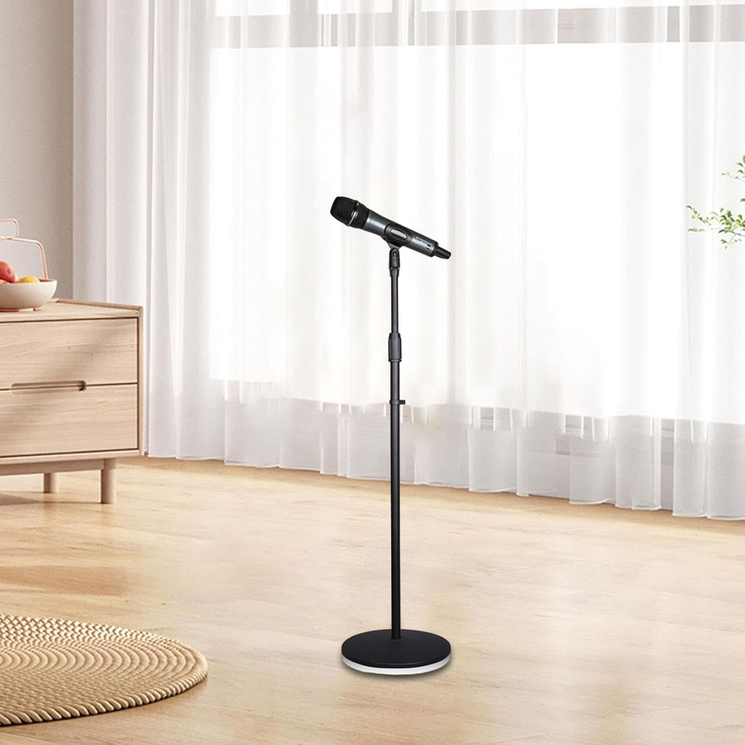 Generic Microphone Stand Floor Mic Holder Professional 70 to 140 cm Easy to Install Mic Arm Support Mic Mount Holder for Studio Live