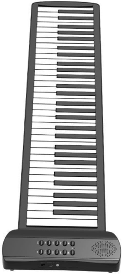 Totority Portable Roll-up Piano with High-fidelity Sound Durable Silicone Material for Beginners Go Musicians Easy to Carry Electronic Keyboard