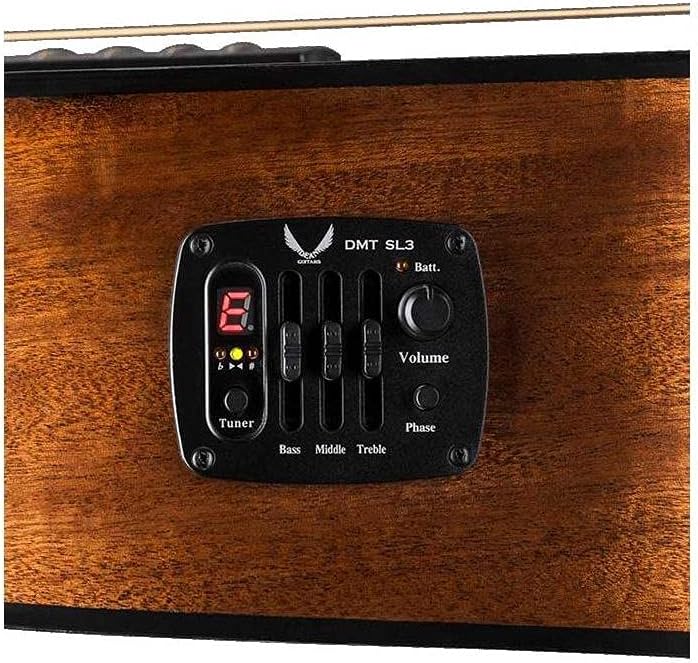 Dean AXS Exotic Cutaway Acoustic-Electric Guitar, Spalt Top