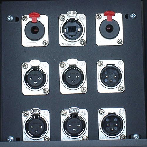 Recessed Floor Stage Box: 4 XLR Female, 2 XLR Male, 2 1/4