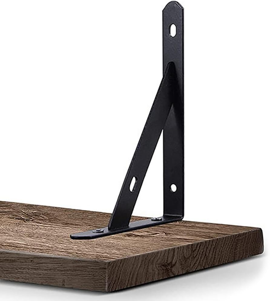 Wall Mount Floating Corner Shelves Decorative Corner Floating Shelves Sturdy Wood Wall Mount Shelves for Organizing