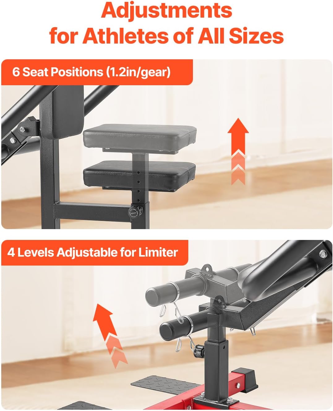 VEVOR Chest Press Machine, Bench Press Set, Adjustable Flat Incline Bench with Independent Converging Arms, Upper Chest Equipment, Fitness Home Gym Equipment Chest