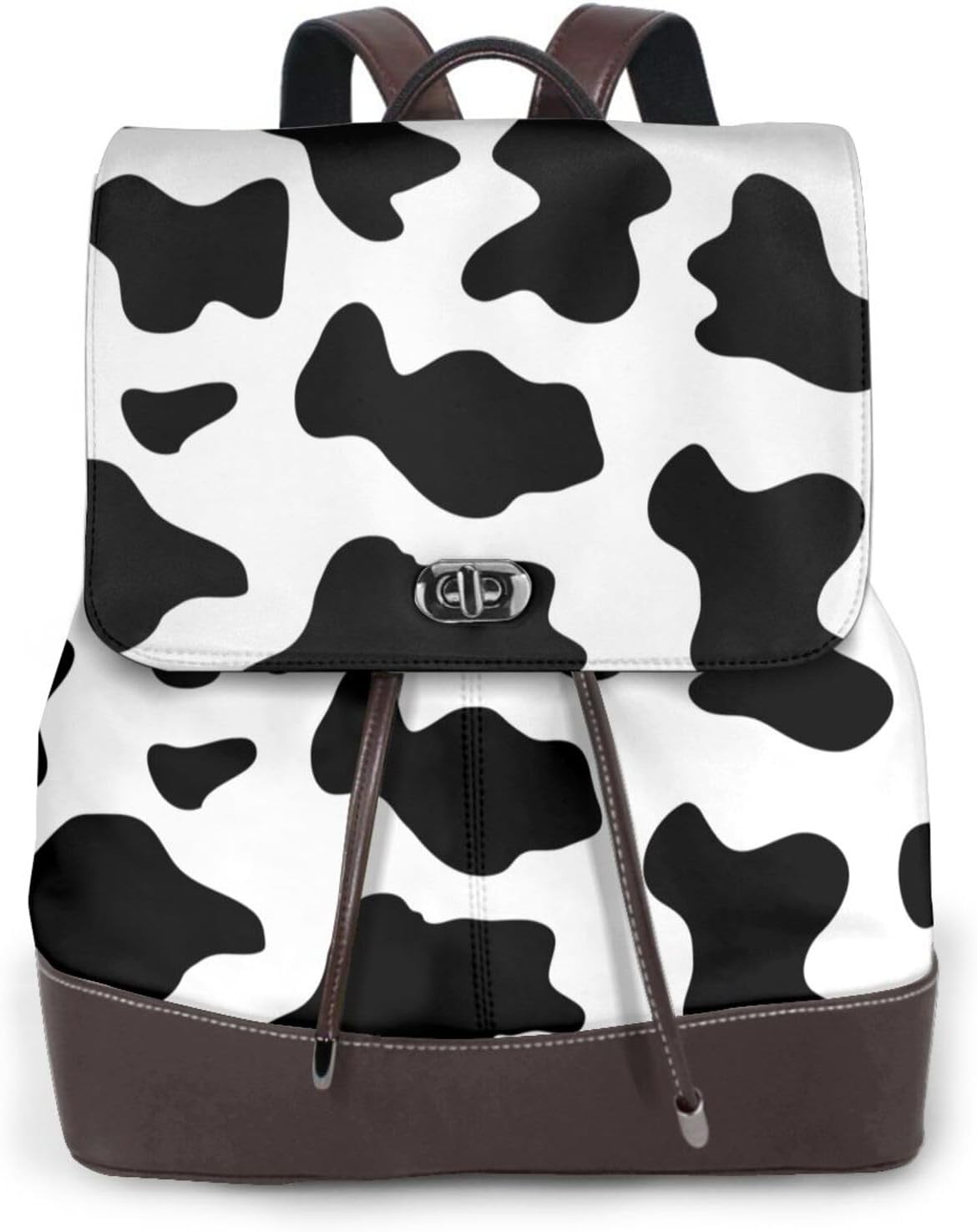 Milk Cow for Womens Backpack Purse Microfiber PU Anti-theft Large Fashion Designer Travel Bag Ladies Shoulder Bags