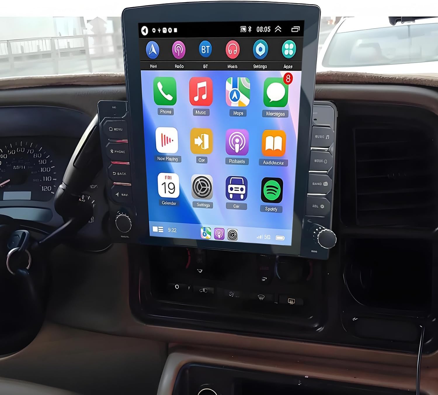 Car Stereo Radio for Chevy Avalanche 2002-2006 1500 2500 with Wireless Carplay & Android Auto,9.7 Inch Car Audio Receiver GPS Unit with Bluetooth Head Unit Backup Camera WiFi SWC- 2G+32G