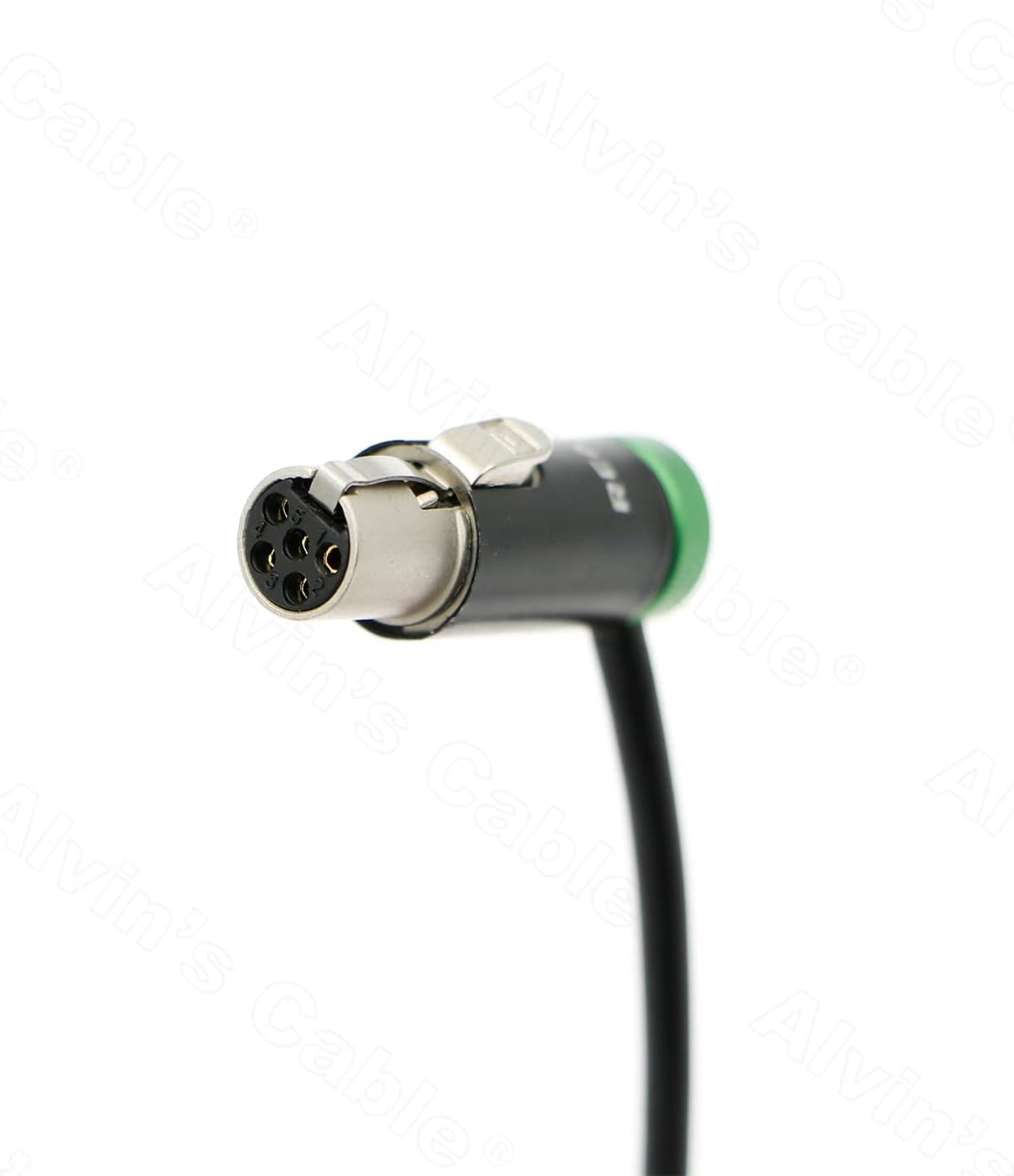 Alvin's Cables 10Inch (25cm) Low Profile TA5F to Dual LP XLR 3 Pin Male Audio-Cable for Wisycom-MCR54, Lectrosonics-DCHR-Receiver, Cameras, Portable Recorders, Mixers