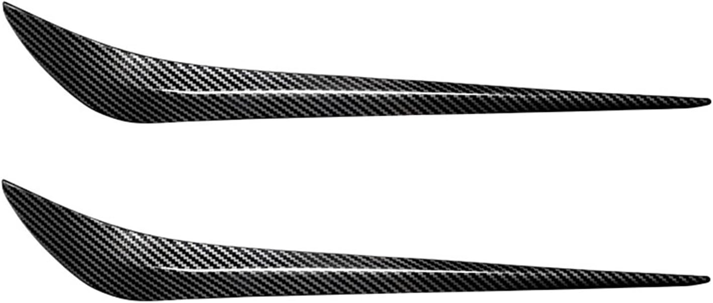 Car Door Impact Protection Strips Front Bumper Corner Protector Guard Car Non-Collision Decoration Strip Stainless Steel Exterior Accessories Fit for Tesla Model 3 Universal(Carbon Fiber Pattern)