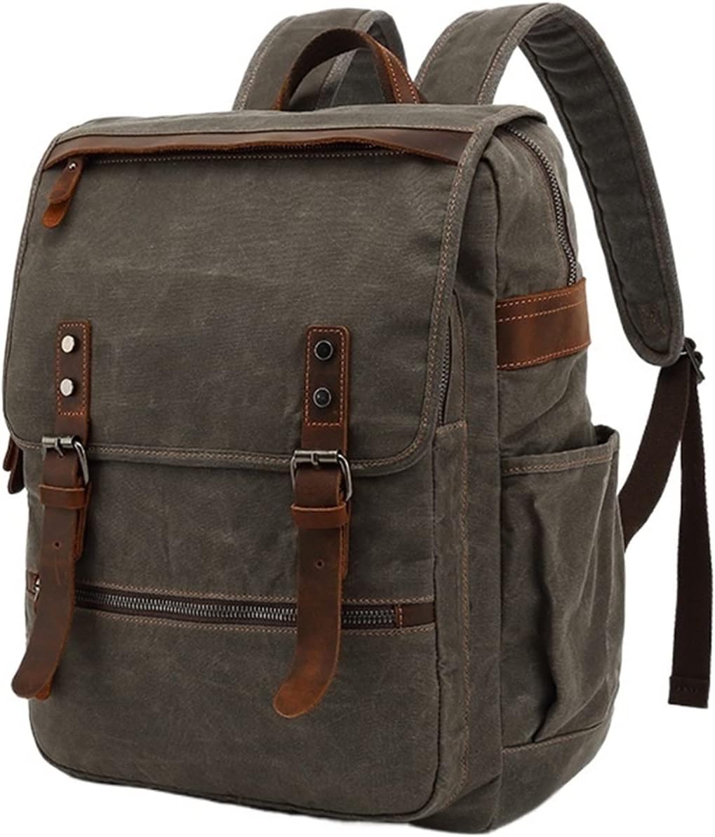 Men's Laptop Backpack for Business Travel Work, Durable Anti-Theft College Bags Gift for Men and Women,Mountaineering Travel Backpack (Color : Bronze, Size : A)