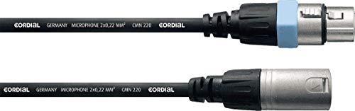 Cordial Intro CCM 20 FM Audio Cable 20 m XLR (3-Pin) Black – Audio Cables (XLR (3-Pin), Male, XLR (3-Pin), Female, 20 m, Black)