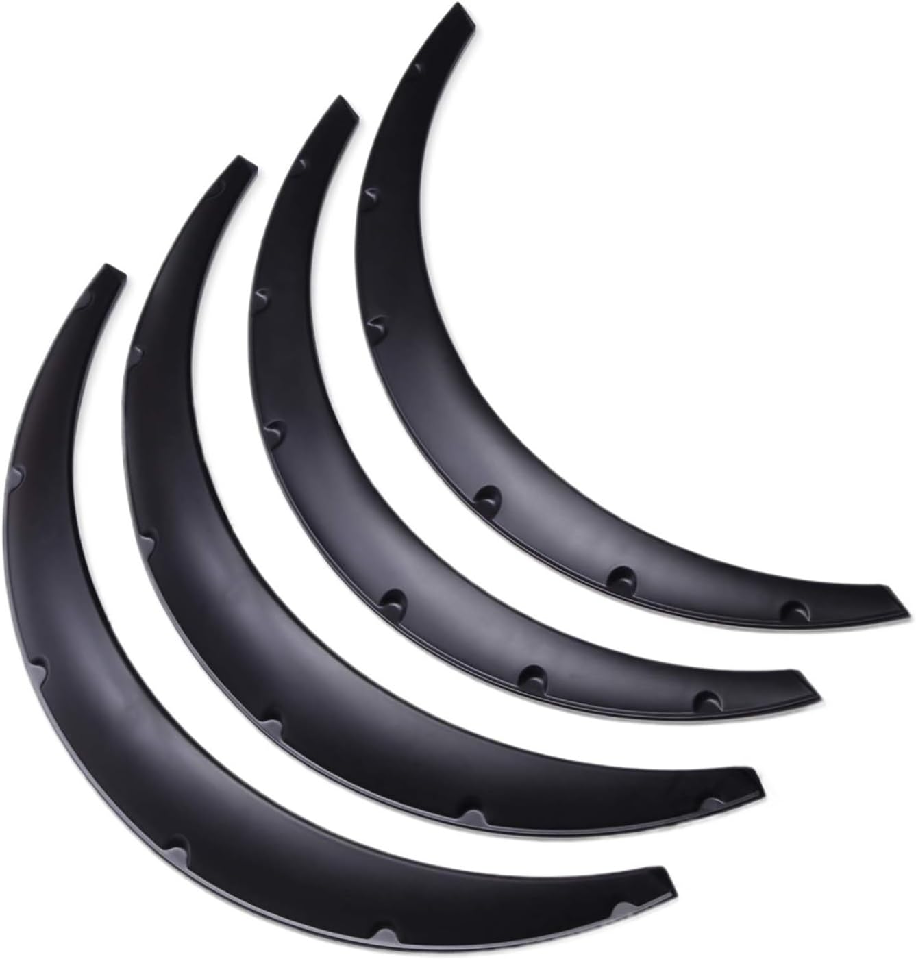 4Pcs 2 Size Flexible Car Mud Splash Guards Mud Flaps Flares Extra Wide Body Wheel Arches
