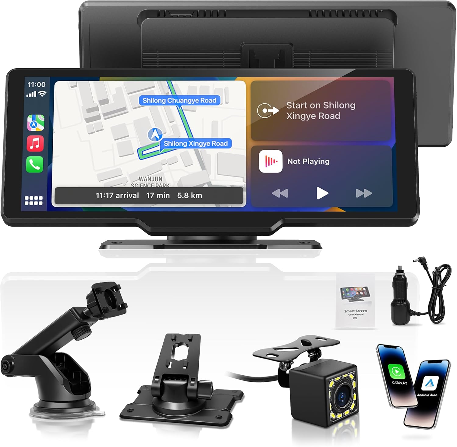 Portable Carplay Screen for Car, 10.26