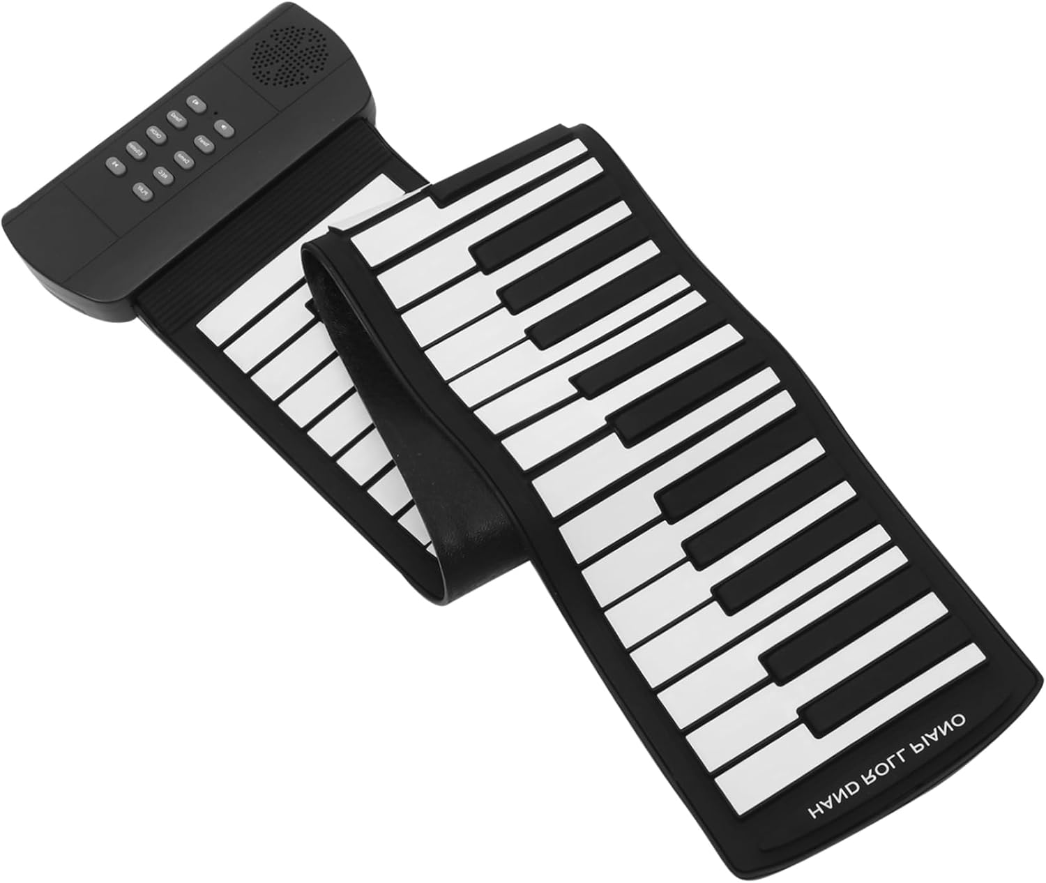Yardwe Key Foldable Electronic Piano for Portable Hand Rolled Keyboard with Tones USB Connection Fun Music Learning and Entertainment
