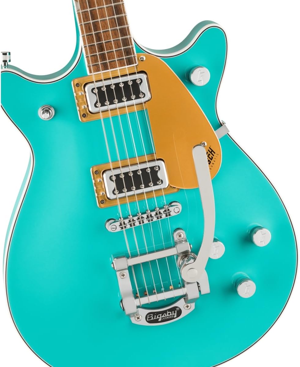 Gretsch G5232T Electromatic Double Jet FT 6-String Right-Handed Electric Guitar with Chambered Mahogany Body and Laurel Fingerboard (Caicos Green)
