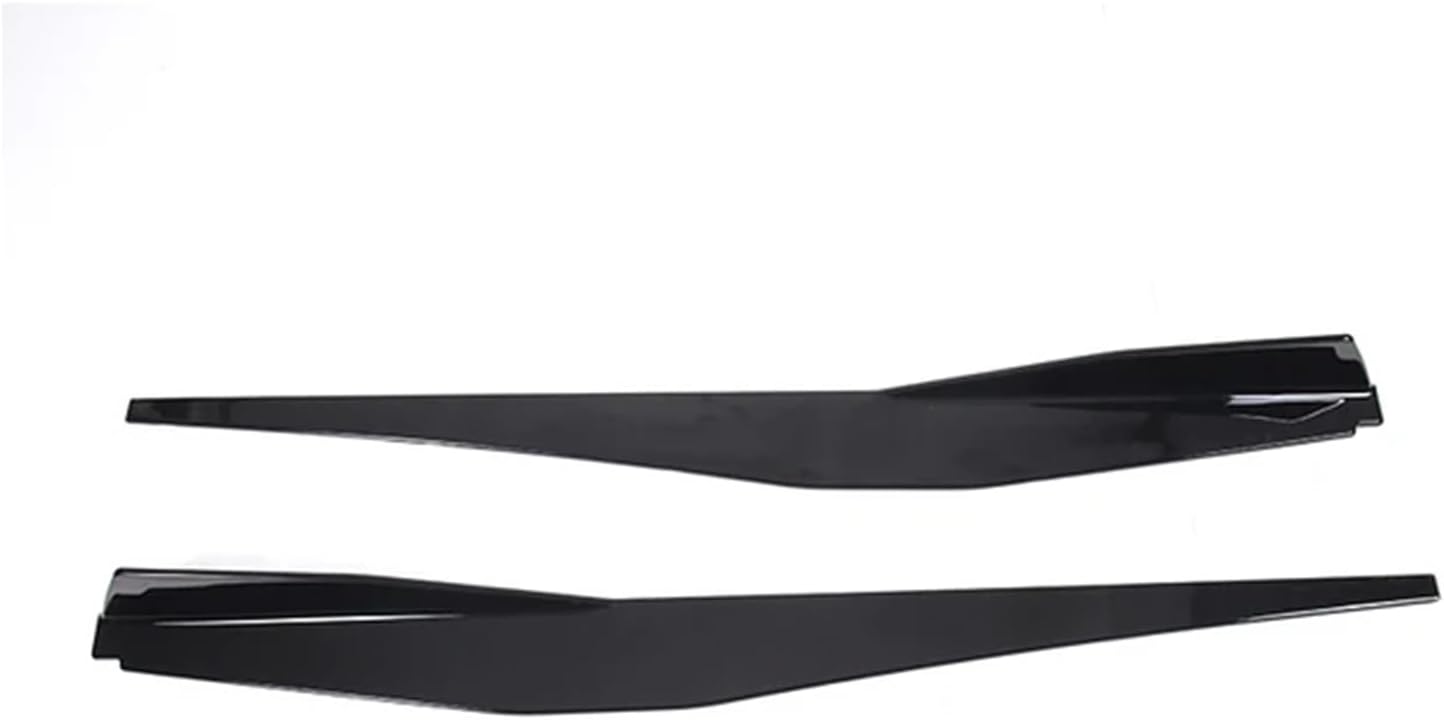 ABS Black Car Side Skirts Extension Rocker Panels Lip Splitters Bumper Compatible For Chevrolet Corvette C8 2020-2023 Exterior Accessories