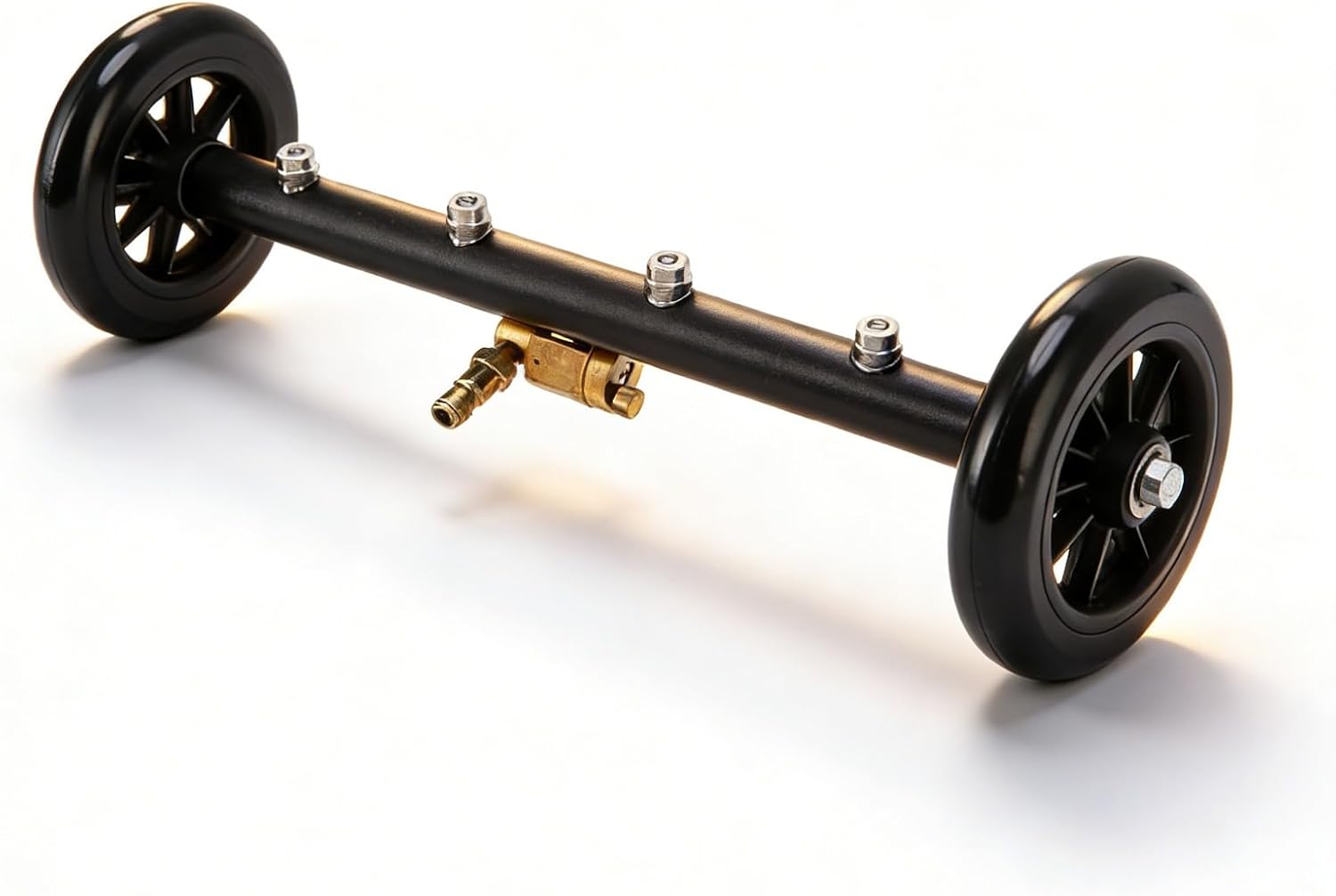 16in Under Car Washer, Undercarriage Cleaner with 1 / 4in Interface, Black - High Pressure Surface Cleaner, Water Broom Attachment for Truck and SUV