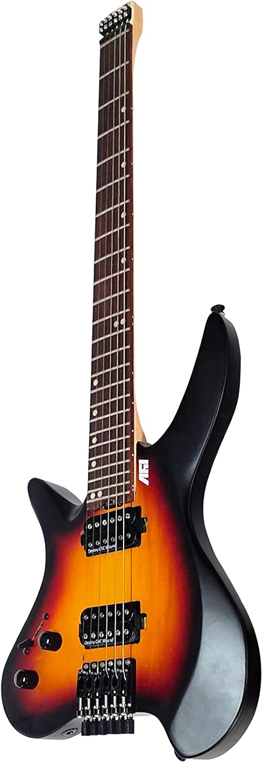 IYV-ISHL-500 LH, 6-String Headless Electric Guitar, 3-Tone Sunburst, Left hand