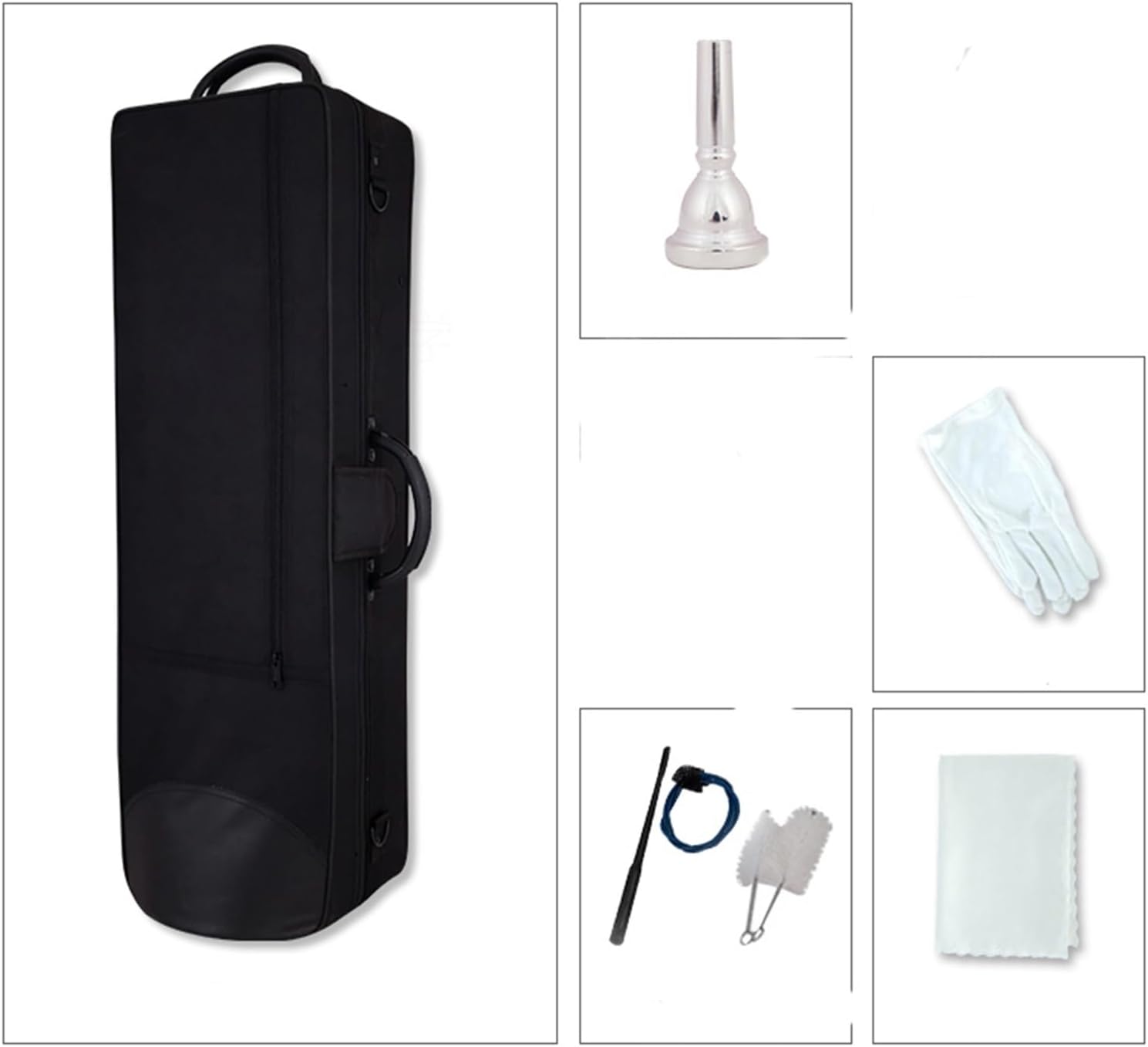 Professionals euphonium Alto Trombone B Flat White Copper Pull Tube Phosphor Copper Beginner Performance(Phosphor copper)