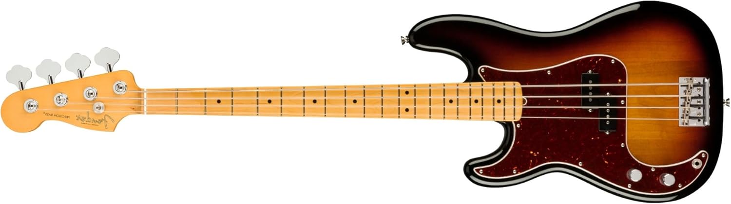 Fender American Professional II Precision Bass, 3-Color Sunburst, Maple Fingerboard