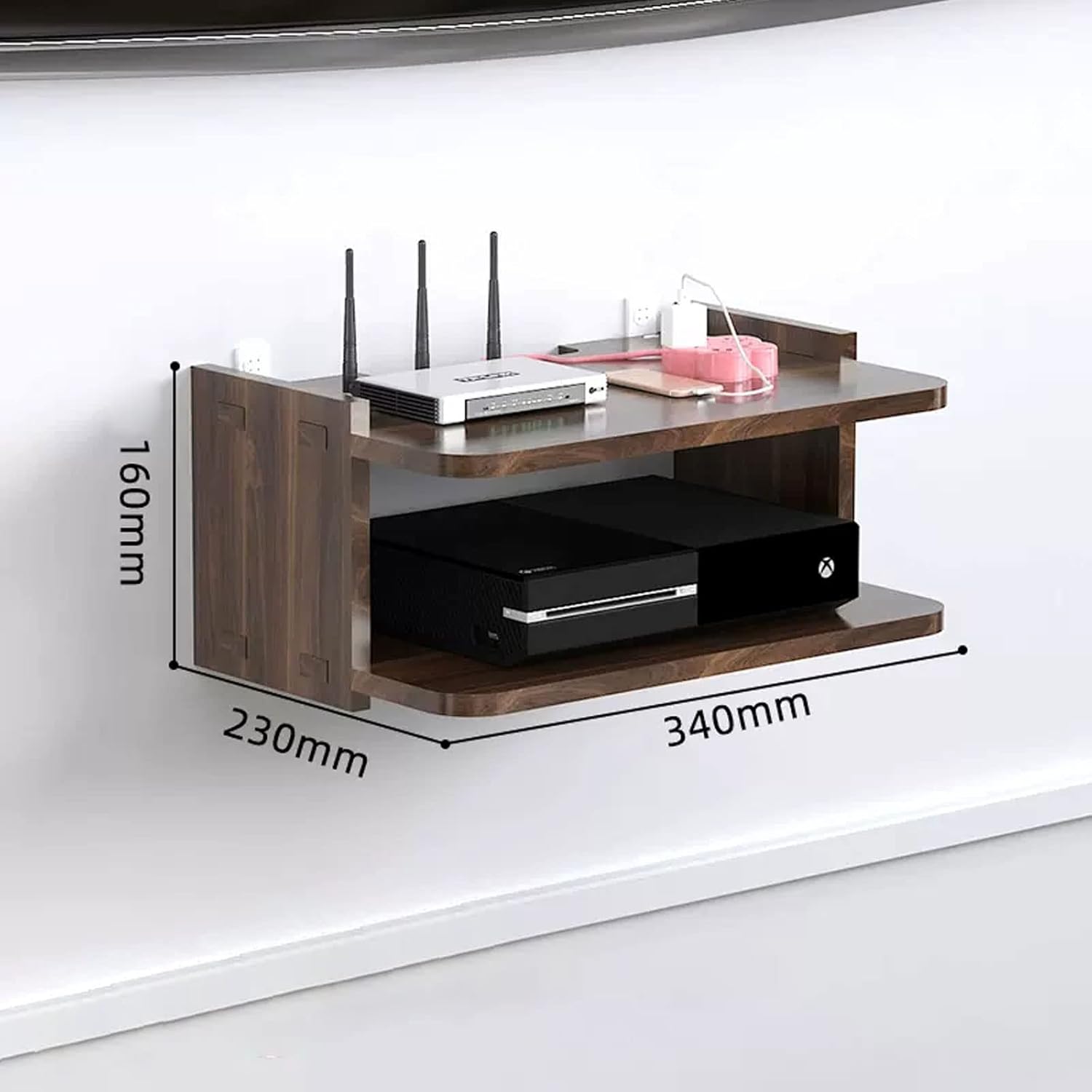 DVD projector Set-top box Router Shelf Wall Shelf Floating Shelf Wall mounted TV Shelf TV Stand TV Media Console Utility Shelve Gaming Shelf Open shelf Wall Mount Corner Shelves Entertainment Center