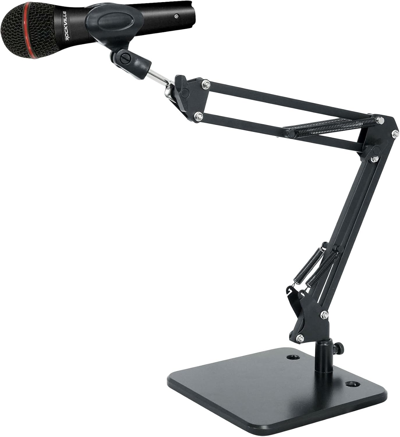 Rockville RMIC-SR Bundle: Handheld Vocal Recording Wired Microphone with Cables and Mic Case, iSTAND 75 Desktop Boom Arm Stand for Mic/iPhone/iPad/Webcam, 2-Items