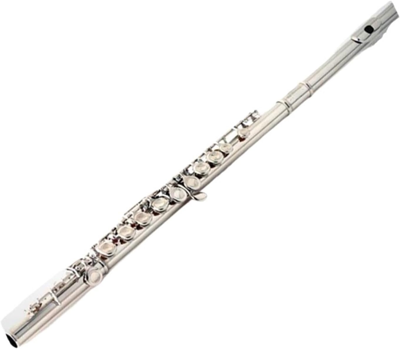 VBDEFRT C Key 16hole Flute Musical Instrument Professional Woodwind Silver Flute White Copper Dizi