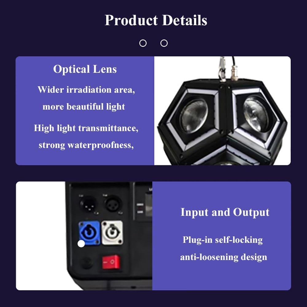 Lifting LED Football Light,w/Controlled Kinetic Football Light,Full-Color Point-Controlled Atmosphere Light,Floating Flash Light,for Wedding