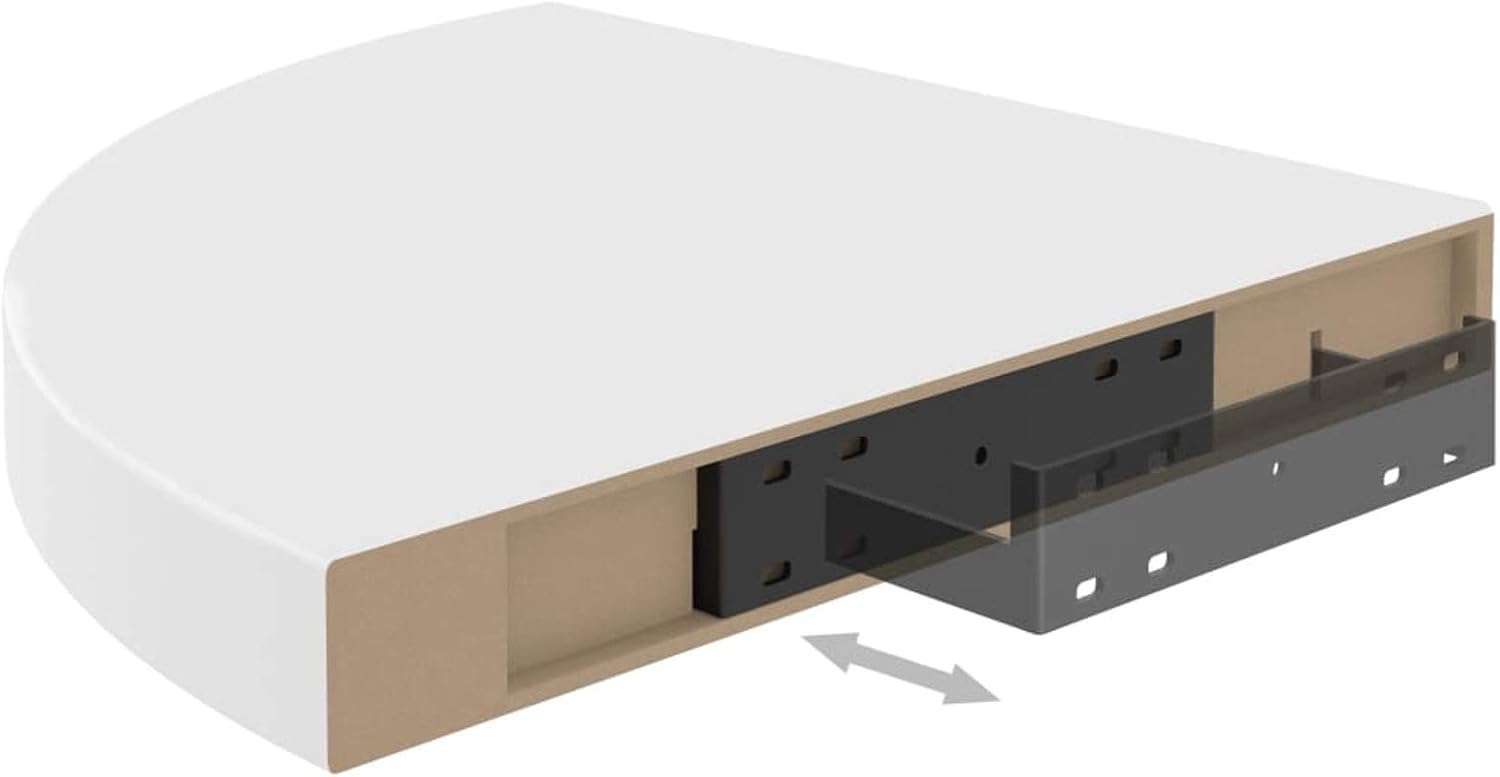 2 Pcs Floating Corner Shelf 13.8