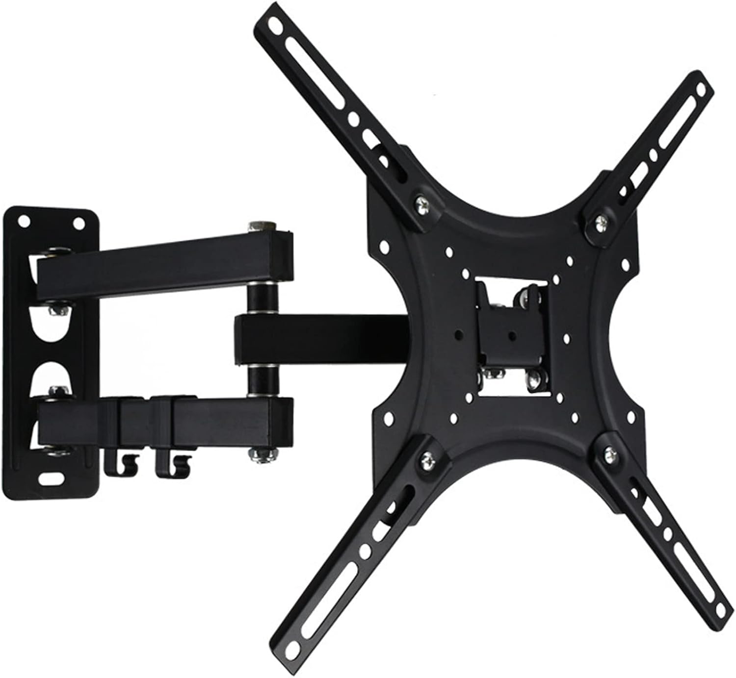 Full Motion TV Wall Mount Monitor Wall Bracket with Swivel and Articulating Tilt Arm, Fits 32-55 Inch LCD LED OLED Flat Screens up to 77 lbs and VESA 400x400