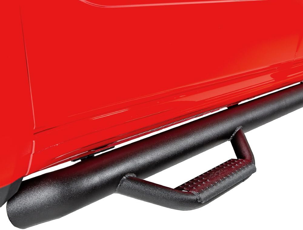 RealTruck Nerf Steps for RAM | Cab Length, Heavy Duty Steel, Textured Black | D1584CC-TX | Fits 2015.5 - 2018 Dodge Ram 1500, 19-24 Ram 1500 Classic Crew Cab