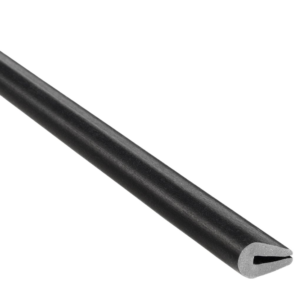 TRIM-LOK - X1011-100 Trim-Lok Rubber Edge Trim – Fits 1/16” Edge, 1/2” Leg Length, 100’ Length, Black – Flexible Neoprene Edge Protector for Sharp/Rough Surfaces, Easy to Install for Cars, Boats, Machinery and More