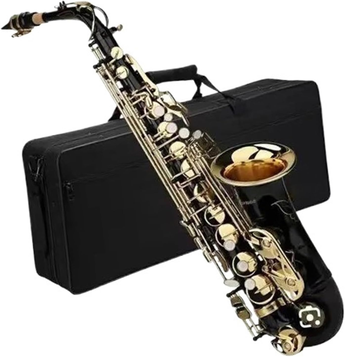 Woodwind Instruments Antique Finish Eb Alto Saxophone Key Carve Pattern Woodwind Instrument With Case