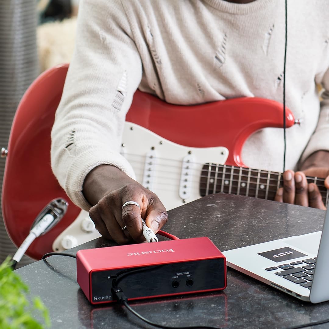 Focusrite Scarlett 2i2 Studio 3rd Gen USB Audio Interface Bundle for the Songwriter with Condenser Microphone and Headphones for Recording, Streaming and Podcasting