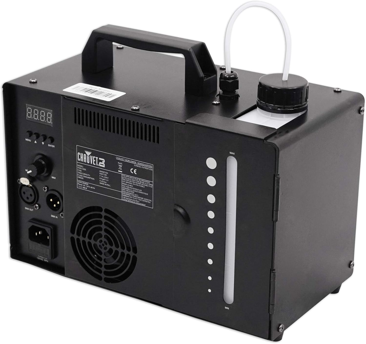 Chauvet DJ Hurricane Haze 1DX Water Based Haze Machine Hazer+(2) Gallons Fluid