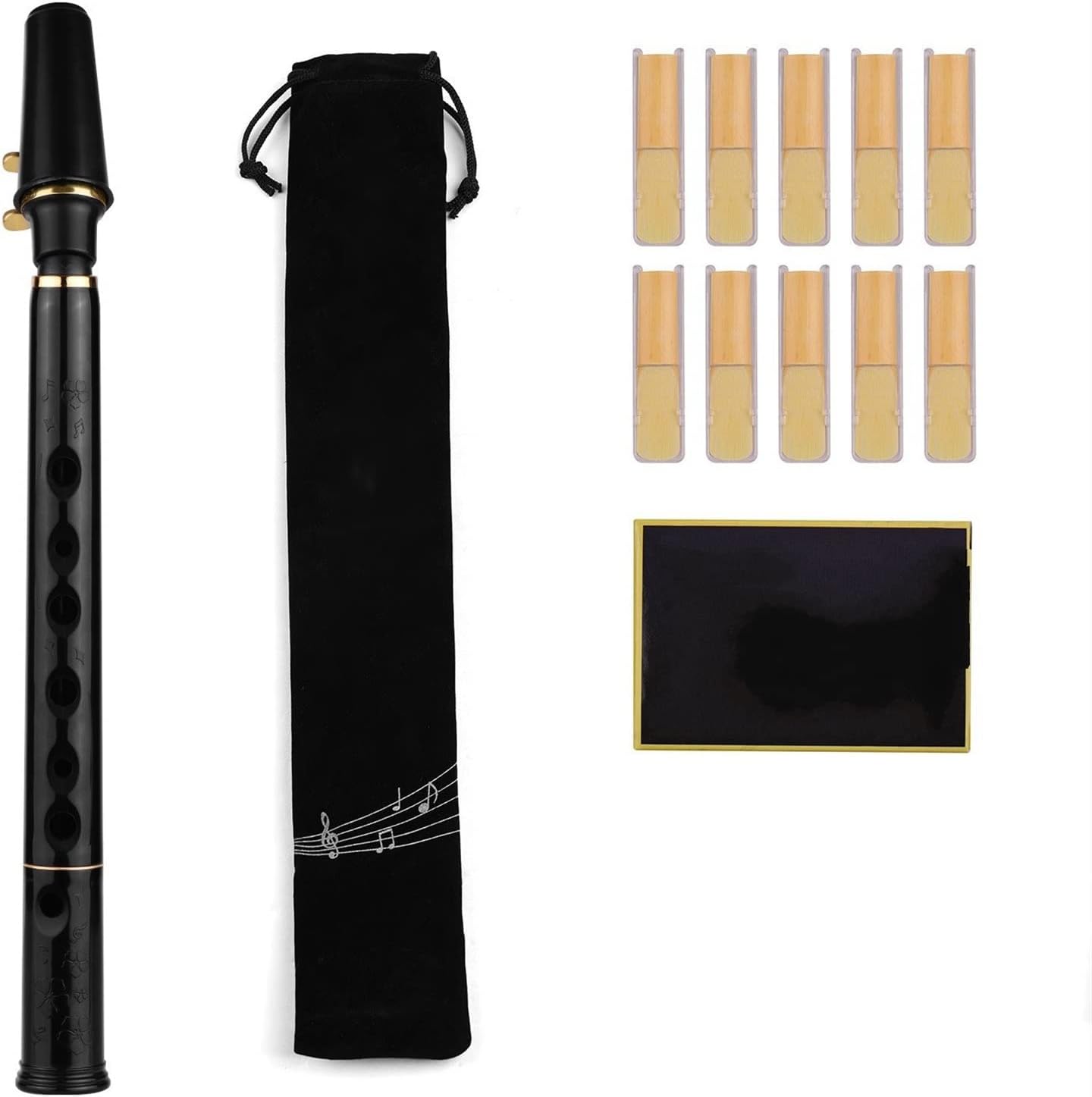 C Key Mini Pocket Saxophone Sax ABS Material Woodwind Instrument