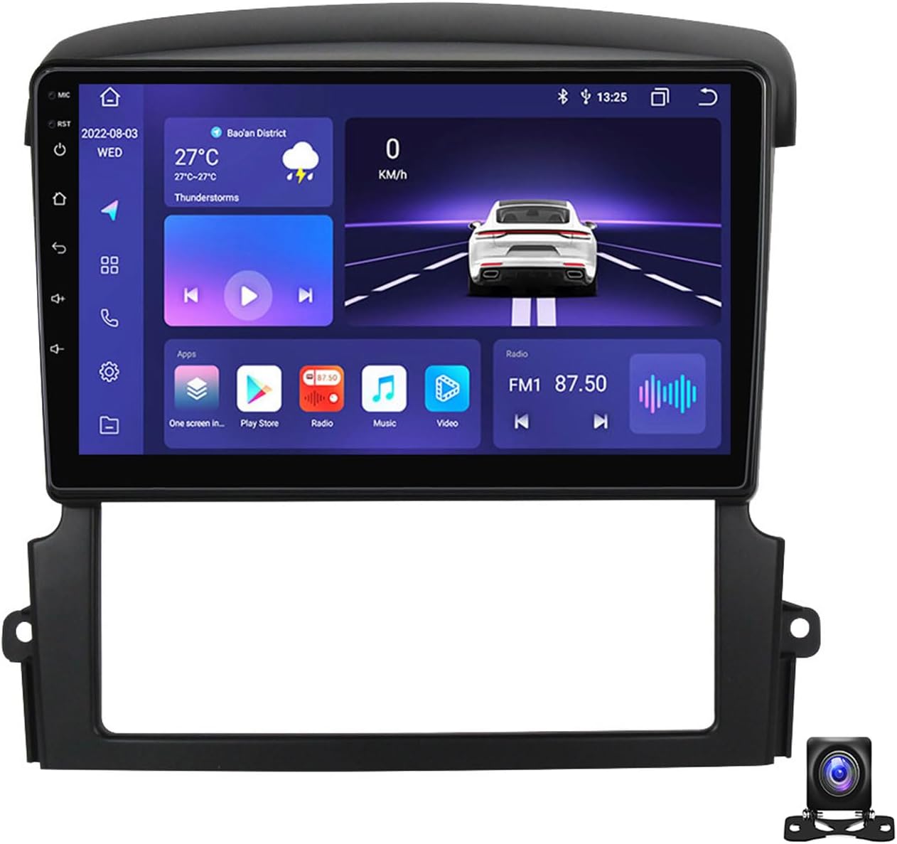 9 Inch Car Stereo Double Din Radio Compatible with KIA Sorento 2002~2011 Car Multimedia Navigation Compatible with Carplay Android Auto, Navigation, SWC, Backup Camera,M700S 8G+128G
