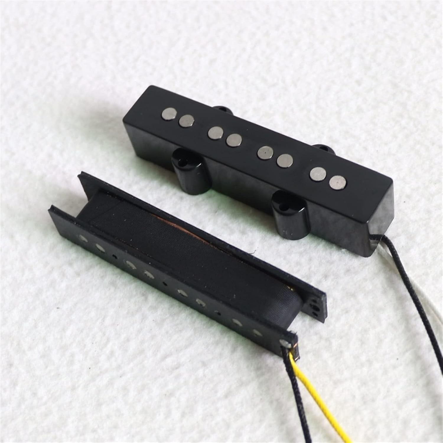 Electric Guitar Kit Alnico 5 Fiber Bobbin Guitar Pickups for 4 String Jazz Bass Guitar Guitar humbucker Pickup