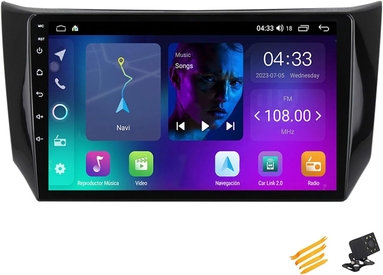 Android 13 Car Stereo Bluetooth Car Play 2 DIN Touch Screen Compatible with Nissan Sylphy 2012~2018 9In QLED Display Car Radio with Navigation Android Auto FM RDS SWC,4 Core NF2 2G+32G