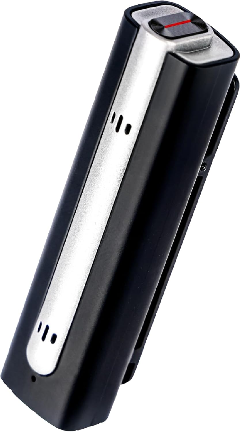 Advanced Bluetooth Wireless Microphone with Noise Cancelling - Ideal for Voice Recorder, Online Meetings, Interview Recording, Live Streaming, and GoPro HERO12 Compatibility (Silver)