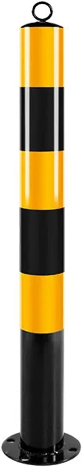 Driveway Security Post Barrier, Metal Security Post Bollard Parking Barriers with Hanging Rings Private Car Park Driveway Guard Saver Blocker for Industrial, Commercial, Private use (Size :