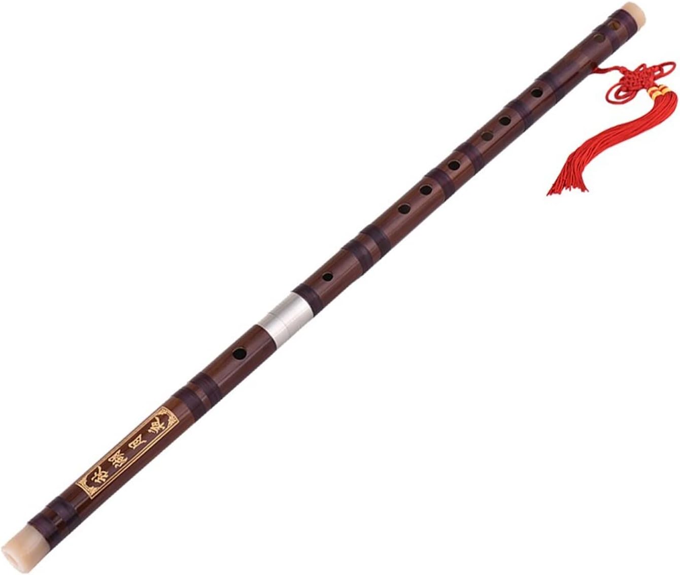 Pluggable Bitter Bamboo Flute Dizi Traditional Handmade Chinese Musical Woodwind Instrument for Beginner (Color : C Key)