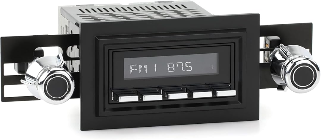 RetroRadio Compatible with 1981-87 Lincoln Town Car Features Include Bluetooth, AUX, AM/FM LABC-M1-221-55-75L4