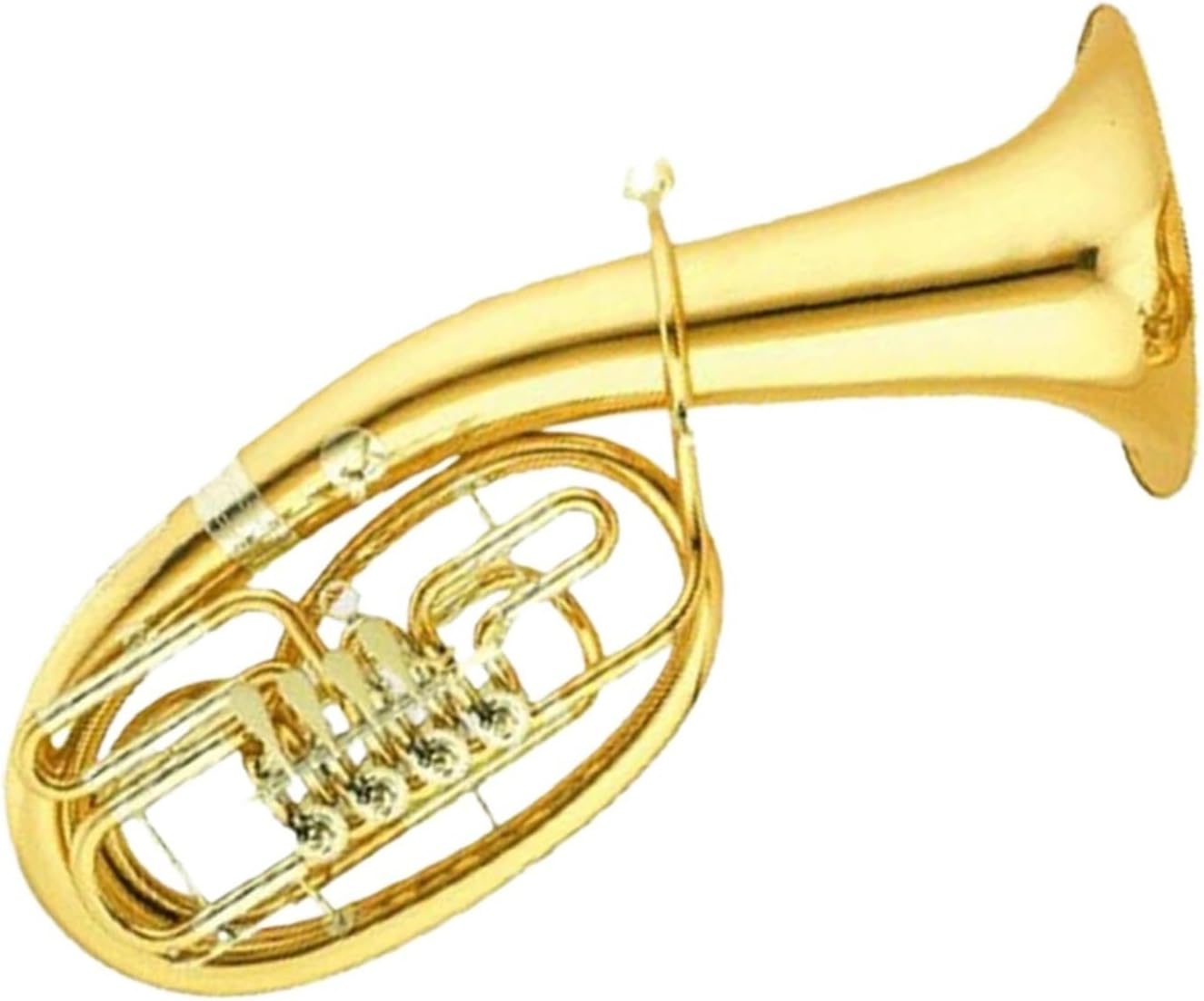Beginner euphonium Gold Lacquer Euphonium (Rotary) Tone Bb Brass Not Easy To Fade