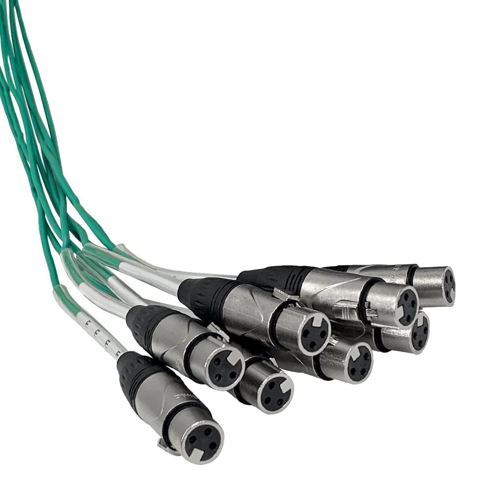 Seismic Audio SAEM-48x8x100-48 Channel XLR Color Coded Snake Cable - 100 Feet - 48 Sends with 8 XLR Returns