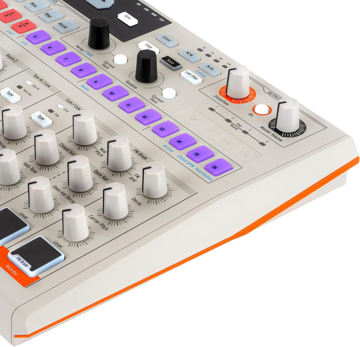 Arturia DrumBrute Impact 1984 Analog Drum Machine - White