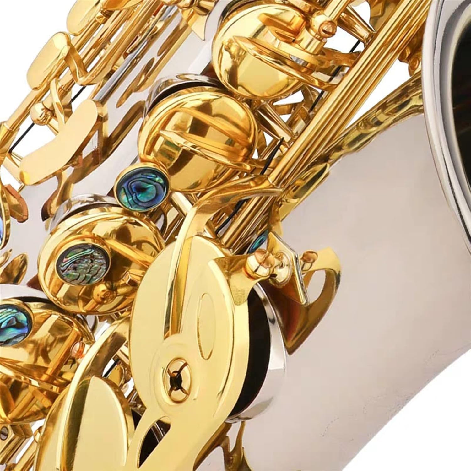 Beginner saxophone E Flat Alto Saxophone Wind Instrument White Copper Saxophone For Beginners To Play The Saxophone Instrument