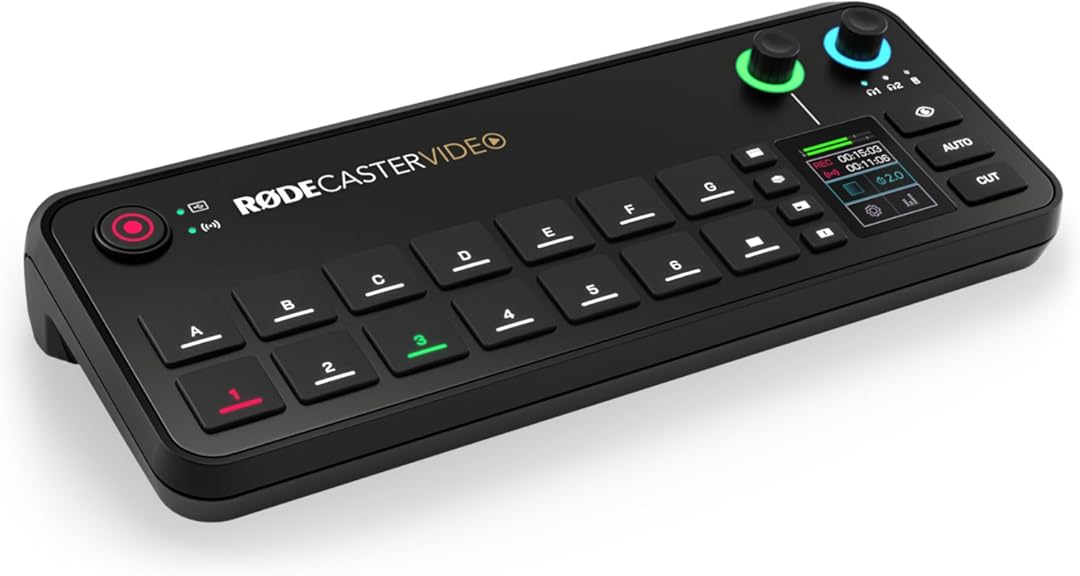 RØDE RØDECaster Video – Professional Video Switcher and Audio Interface – Multi-Camera, 6 x Video Inputs (HDMI and USB), 1080p60, Multi-Source Scenes