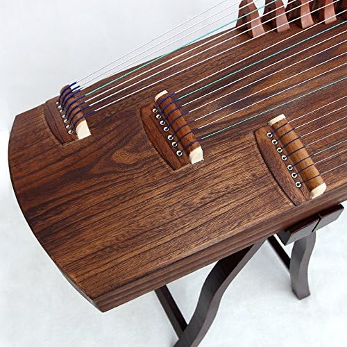 OrientalMusicSanctuary Professional ALL-Paulownia Travel Guzheng - Tang Dynasty Design - Travel Sized Guzheng - Comes with COMPREHENSIVE TUTORIAL BOOK w/Etudes