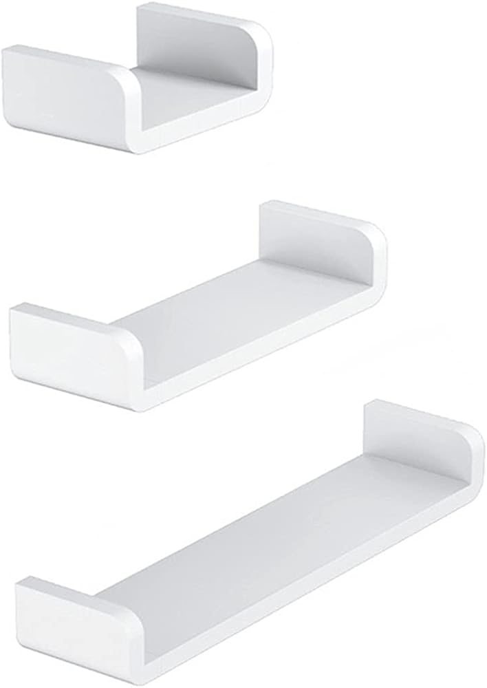 Shower Shelves Bathroom Shelf, Wall Mounted Organizer, Drill Free Fixture Furniture Rack Accessory Bathing Accessories (Color : Full Three)