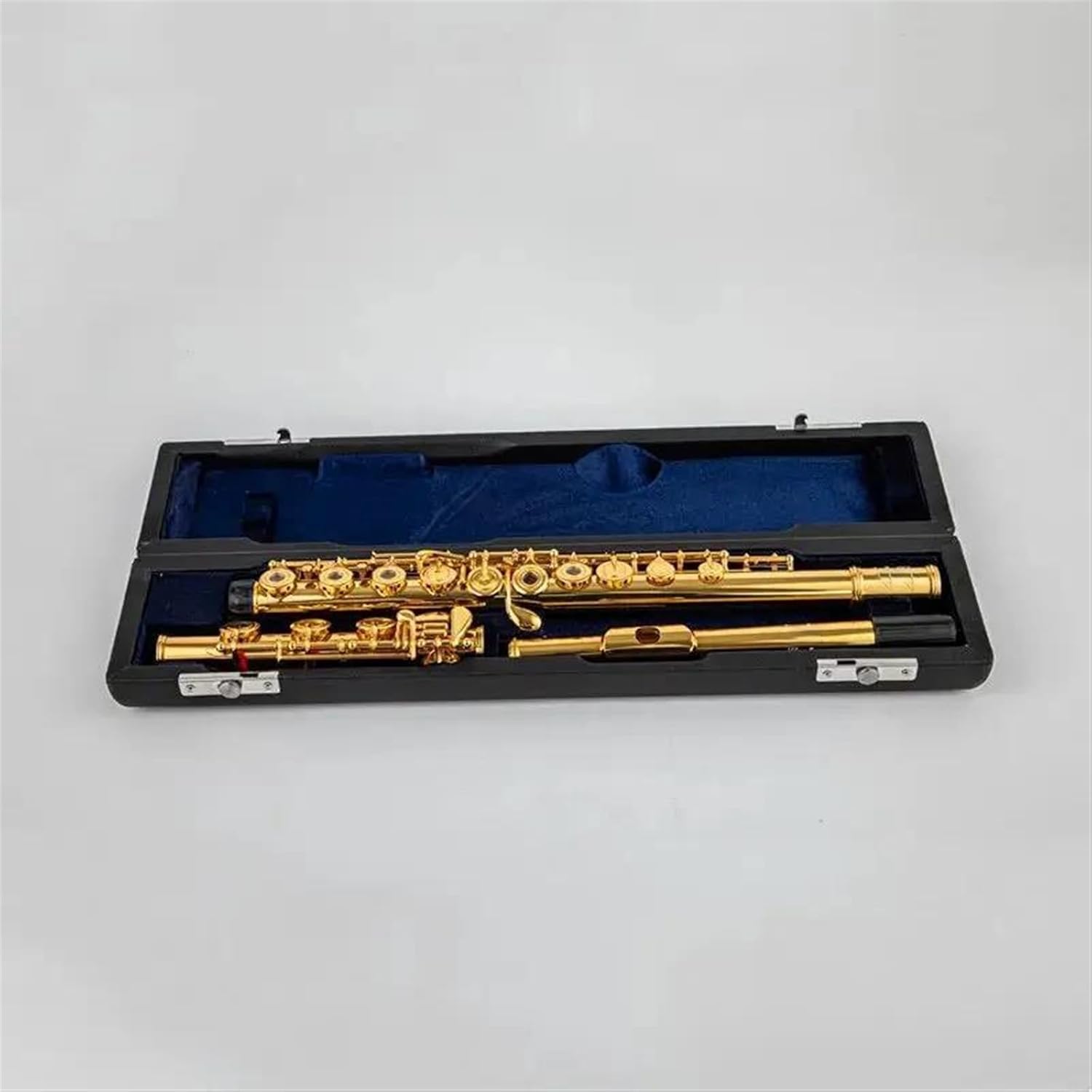Woodwind Instruments Professional Cupronickel Opening C Key 17 Hole Flute Gold Plated With Case